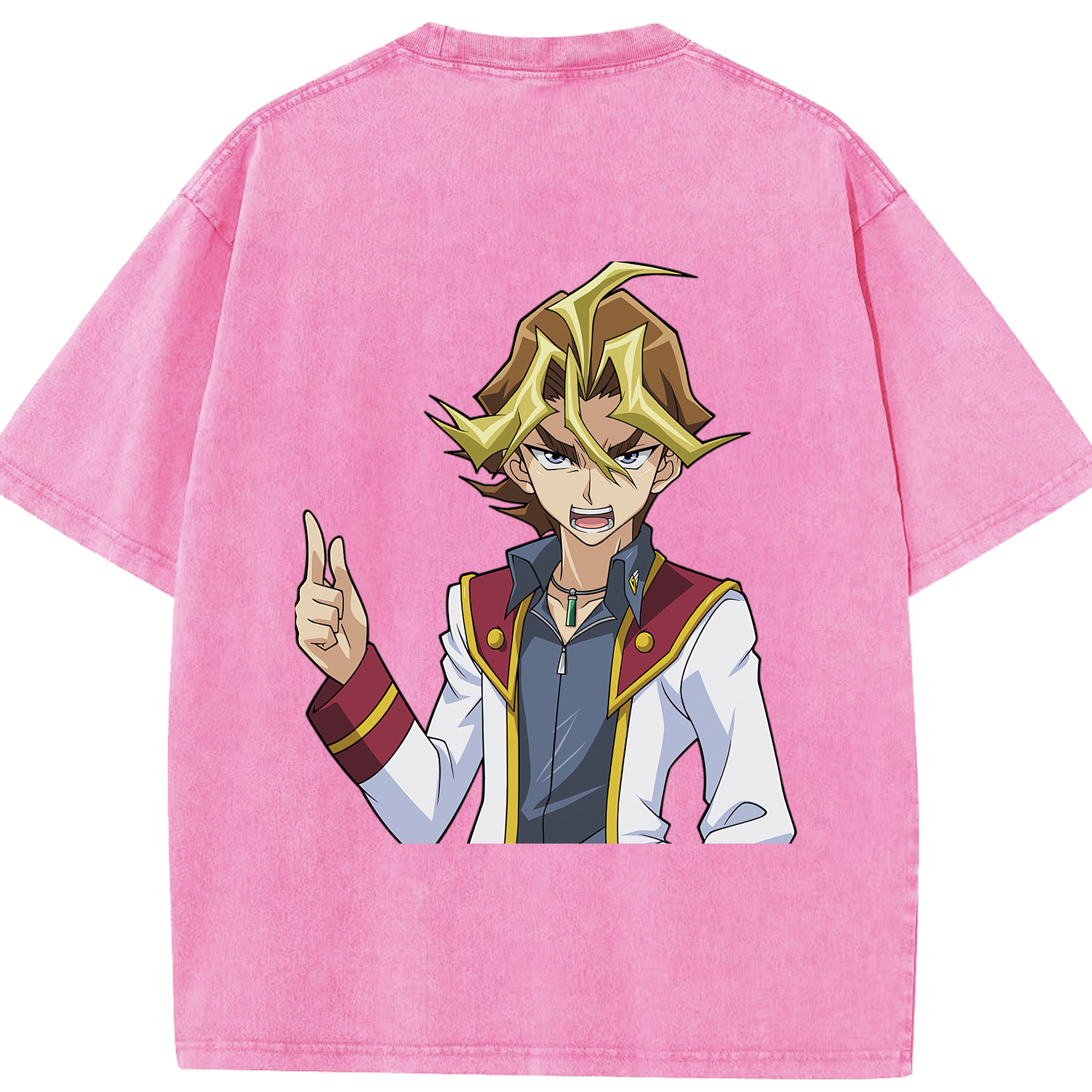 （画像用） 遊☆戯☆王 Yu-Gi-Oh! 綿100% ヴィンテージ風 半袖Tシャツ（背面プリント）